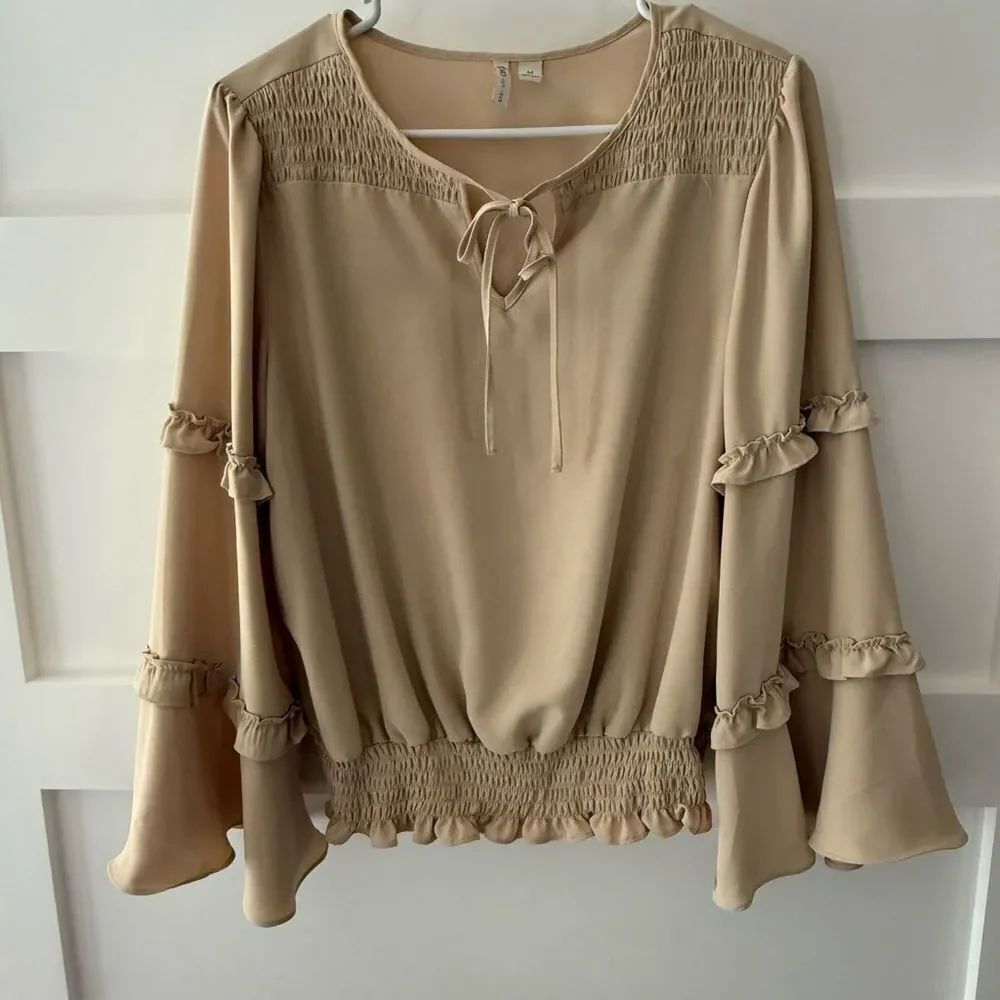 Cato Elegant Beige Women's Top